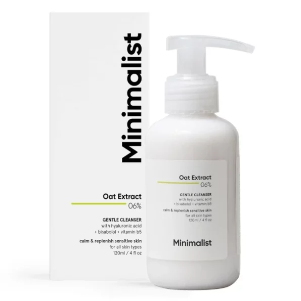 Minimalist Gentle Face Wash With 6% Oat Extract & Hyaluronic Acid (120 ML), Herbkart8t761W6HQfb69L.webp, Herbkart8t761W6HQfb69L