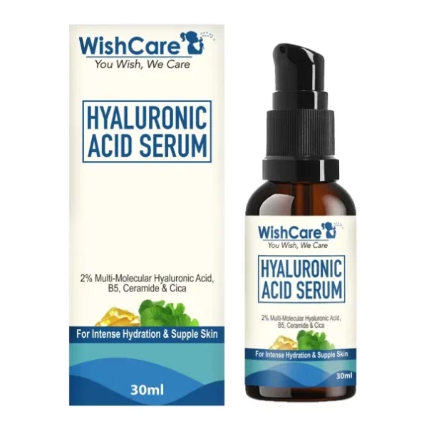 WishCare 2% Hyaluronic Acid Serum with CICA, Ceramide & B5 - 30 ml available on Herbkart