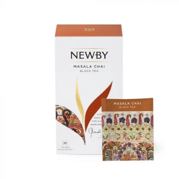 Newby Masala Chai 25 Tea Bags Black Tea Enriched With Cardamom, Cinnamon, Black Pepper, Clove, Ginger, Aniseed 50 gms, Herbkart8t751mOWuSc2rL.webp, Herbkart8t751mOWuSc2rL