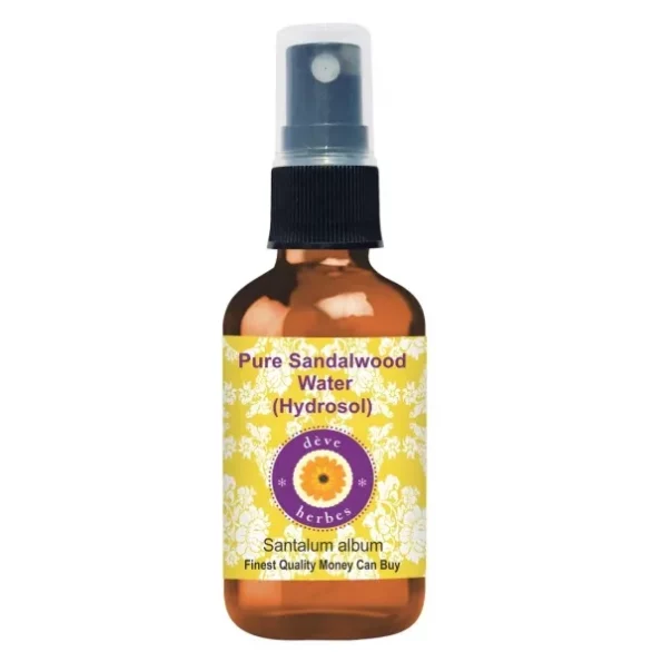Deve Herbes Pure Sandalwood Floral Water (Hydrosol) (Santalum Album) Natural Therapeutic Grade 100ml (3.38 oz), Herbkart8t7616WfDognBL.webp, Herbkart8t7616WfDognBL