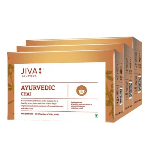 Jiva Ayurvedic Chai 25 N Tea Bag available on Herbkart