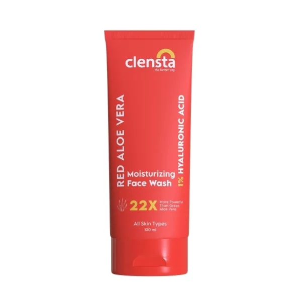 Clensta Red Aloe Vera Moisturizing Face Wash - 100ml,, Herbkart8t751u7VHDnO-L.webp, Herbkart8t751u7VHDnO L