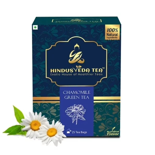 Hindusveda Chamomile Tea Bags, Aromatic Blend of Natural Ingredients Green Tea Bag (50gm, 2gm in each Bag), Herbkart8t7613LpKZZmgL.webp, Herbkart8t7613LpKZZmgL