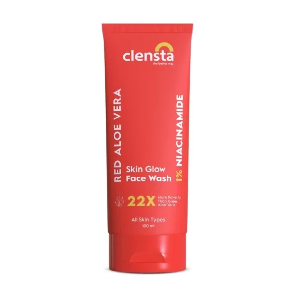 Clensta Red Aloe Vera Face Wash With Vitamin C & Niacinamide For Nourishing, Hydrating & Glowing Skin, Face Wash, Herbkart8t751LF-rK-tbL.webp, Herbkart8t751LF rK tbL