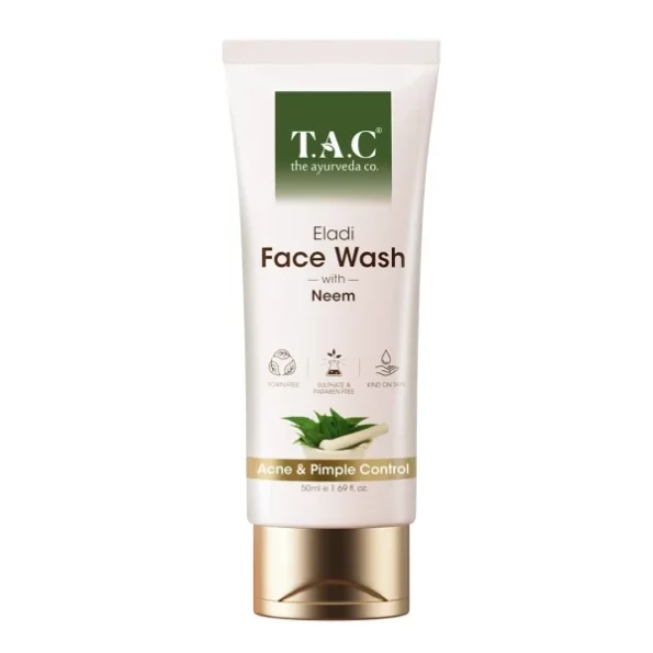 TAC - The Ayurveda Co. Eladi & Neem Face Wash - 50Ml, Herbkart8t751zvjfMmkzL.webp, Herbkart8t751zvjfMmkzL