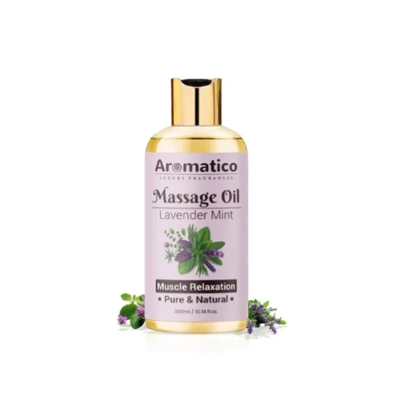 AROMATICO Lavender Mint Massage Oil - 300 ml, Herbkart8t751Al6mf5upL.webp, Herbkart8t751Al6mf5upL