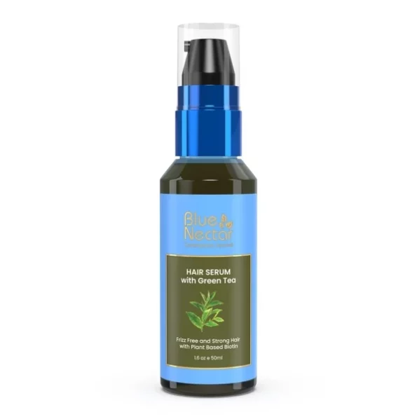 Blue Nectar Green Tea Hair Serum for Dry Frizzy Hair (12 herbs, 50 ml), Herbkart8t741Z177o1EUL.webp, Herbkart8t741Z177o1EUL