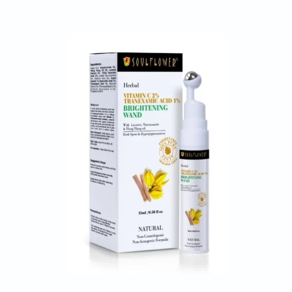 Soulflower Vitamin C Face Serum, 15ml available on Herbkart