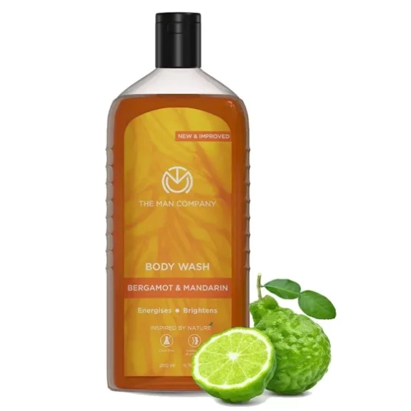 The Man Company Perfumed Body Wash- Bergamot & Mandarin - 200 ml available on Herbkart