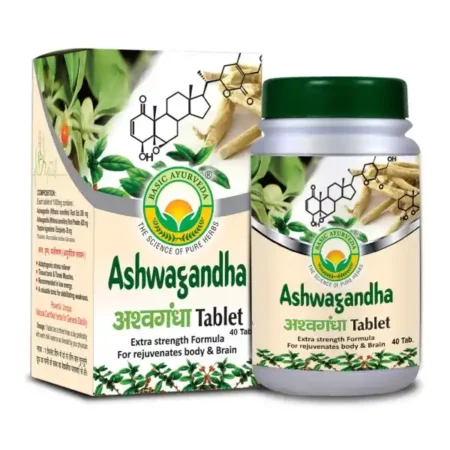 Basic Ayurveda Ashwagandha Tablet (40 Tablet)