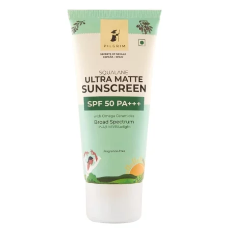 Pilgrim Squalane ULTRA MATTE SUNSCREEN SPF 50 PA+++ 50 gm