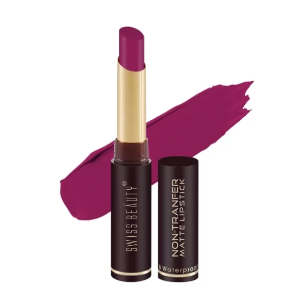 Swiss Beauty Non-Tranfer Matte Lipstick, Smooth & Waterproof, First Love, 2g, Herbkart8t75187Cefa5oL.webp, Herbkart8t75187Cefa5oL