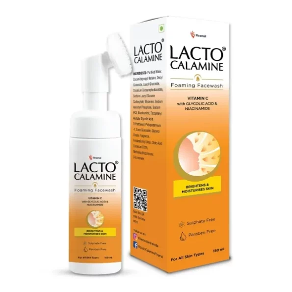 Lacto Calamine Vitamin C Foaming Face wash 150 ml available on Herbkart