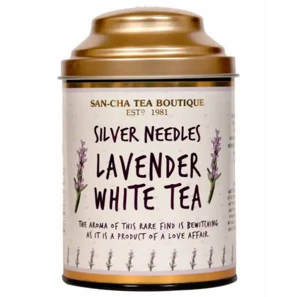 SAN-CHA Tea Boutique, Lavender White Tea, High Antioxidants, Pure Tea Buds, Brew 225 Cups, 75Gm Tea Buds, Relaxing & Calming Tea, Silver Needles White Tea, Loose Leaves, Herbkart8t771Ab11WUYyL.webp, Herbkart8t771Ab11WUYyL