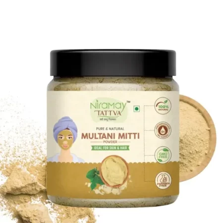 Niramay Tattva Natural Multani Mitti Powder, 200gm For Soothing, Nourishing Skin and Hair (Fuller's Earth, Bentonite Clay)
