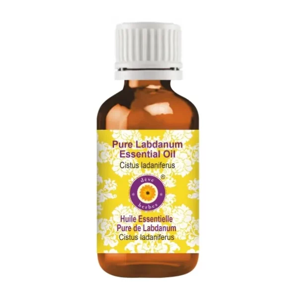 Deve Herbes Pure Labdanum Essential Oil (Cistus ladaniferus) Steam Distilled 15ml, Herbkart8t771mEBh9oG2L.webp, Herbkart8t771mEBh9oG2L