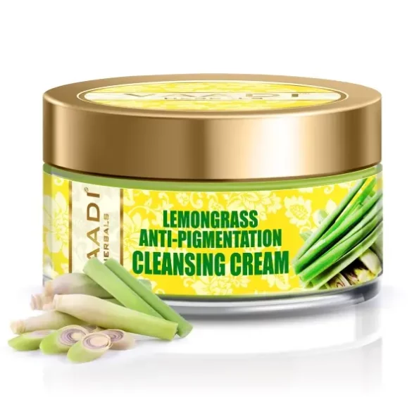 Vaadi Herbals Lemongrass Anti Pigmentation Cleansing Cream, 50g available on Herbkart