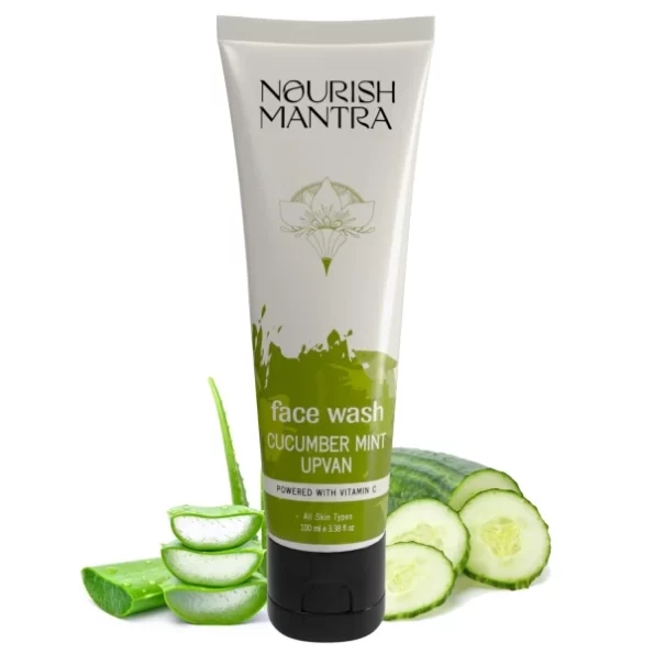 Nourish Mantra Cucumber Mint Upvan Face Wash (100 ml), Herbkart8t761i20xim1EkL.webp,