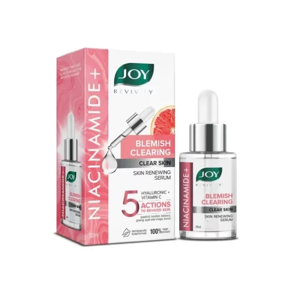 Joy Blemish Clearing Niacinamide Face Serum for Clear Skin (30ml) available on Herbkart