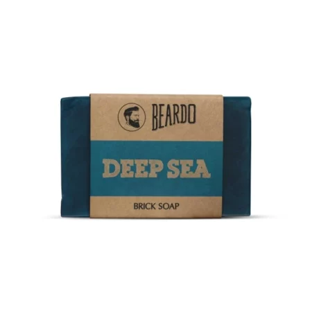 Beardo Deep Sea Brick Soap - 125G | With Energizing Oceanic fragrence | Brick Soap for Men | Natural ingredients like Aleo Vera | Deep Cleansing Handmade Soap