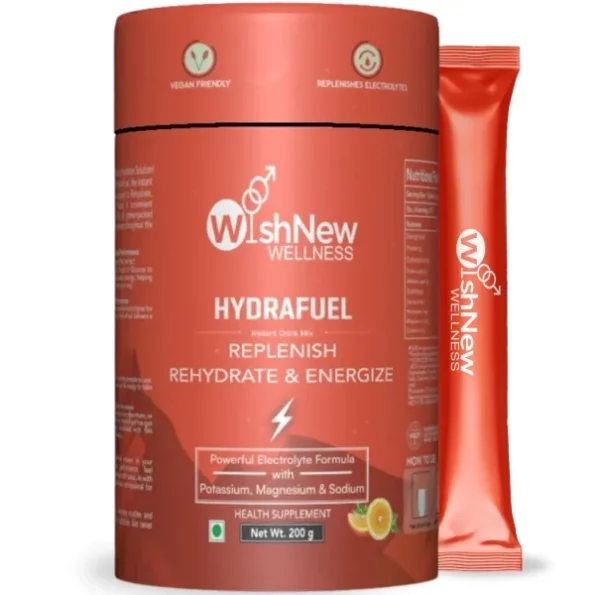 WishNew Wellness HydraFuel: Prime Electrolyte Energy Workout Drink Mix, 20 Sachets, Herbkart8t771WCTx4P3JL.webp,