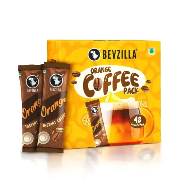 Bevzilla 48 Instant Coffee Powder Sachets (Orange) - 96 Grams, Herbkart8t771lGYot70rL.webp, Herbkart8t771lGYot70rL