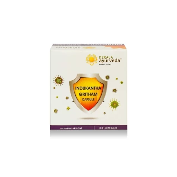 Kerala Ayurveda Indukantha Gritham Capsule - 100 Count available on Herbkart