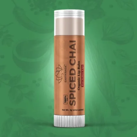 Earthraga Spiced Chai Organic Lip Balm| Heals damaged & Chapped Lips| Enriched with Antioxidants| 4gm