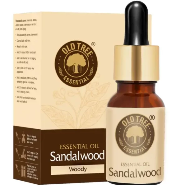Old Tree Pure Sandalwood Essential Oil for Fragrance, Skin, Bathing (30ml) - Chandan Oil with Dropper for Stress Relief & Relaxation - Organic Oil for Aromatherapy, Diffuser, Soap & Candle Making, Herbkart8t771ut4Z3Q5VL.webp, Herbkart8t771ut4Z3Q5VL