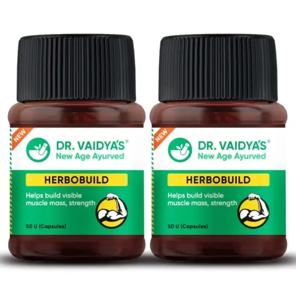 DR. VAIDYA'S new age ayurveda Herbobuild Ds (Double Strength) Capsules (30 Capsules Each), Herbkart8t771x9VKBV-20L.webp, Herbkart8t771x9VKBV 20L