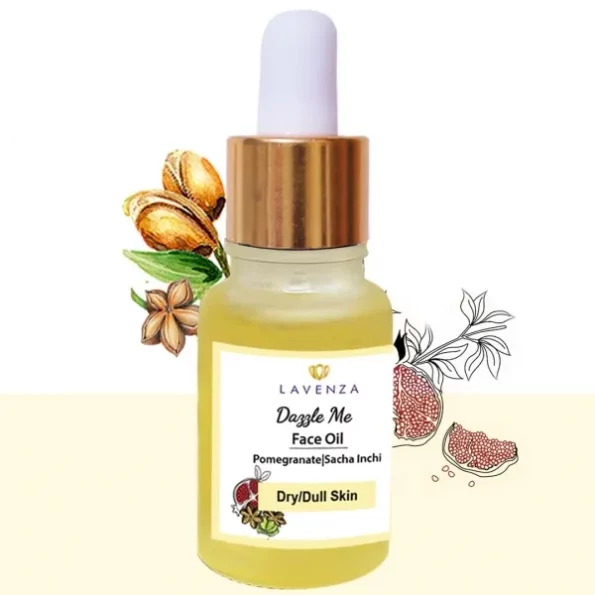 Lavenza 100% Natural Skin Brightening FACE SERUM | For Ageing, Dull Skin| Macadamia, Pomegranate seed, Sancha Inchi oils| Face Oil 15ml, Herbkart8t751Um8CgyriL.webp, Herbkart8t751Um8CgyriL