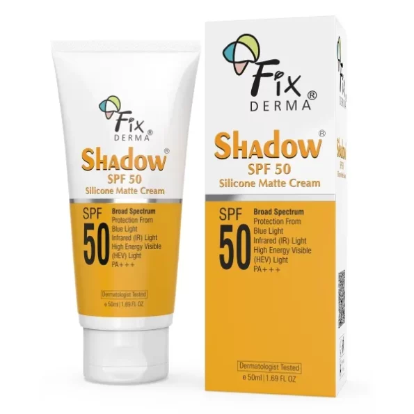 FIXDERMA Shadow Sunscreen Spf 50 Silicone Matte Cream Pa+++ - 50Ml, Herbkart8t7711vqfb4xQL.webp,