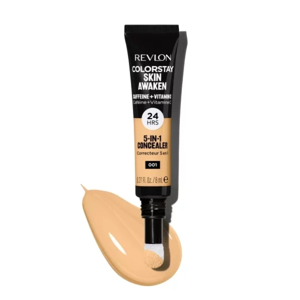 Revlon ColorStay Skin Awaken 5 - in - 1 Concealer, Lightweight, 001 Universal Neutralizer, 8 ml, Herbkart8t751qx4N55KnL.webp,