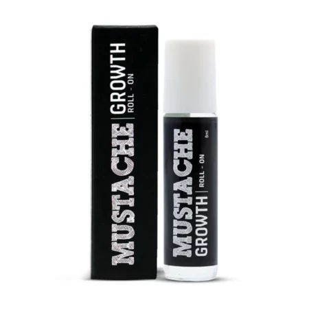 Beardo Mustache Growth Roll On 8 ml | Stimulates Hair follicles | Boosts Mustache Hair Growth | Goodness of Almond & Coconut Oil | Easy to use Roll on
