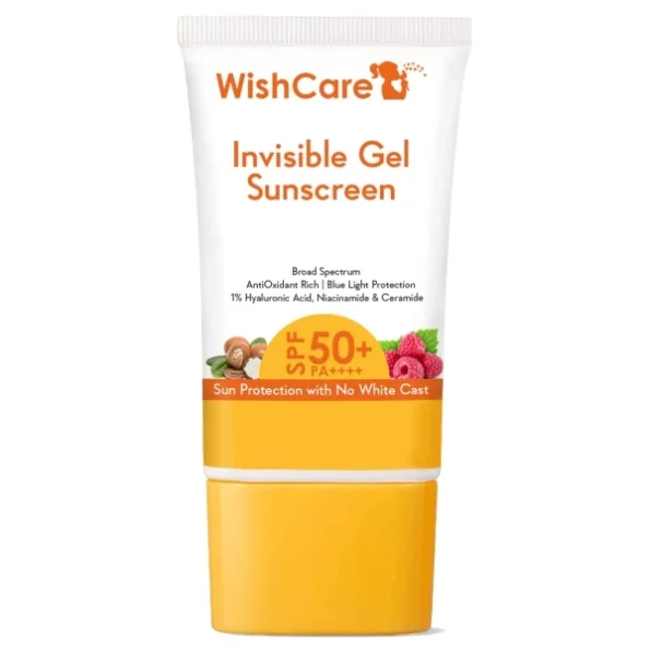 WishCare Invisible Gel Sunscreen SPF 50+ PA++++ - 50 Grams available on Herbkart