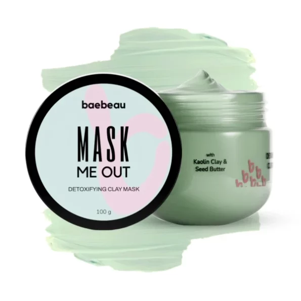 Baebeau Mask Me Out Detoxifying Clay Mask - 100Gm, Herbkart8t771-M7nlKS8L.webp, Herbkart8t771 M7nlKS8L