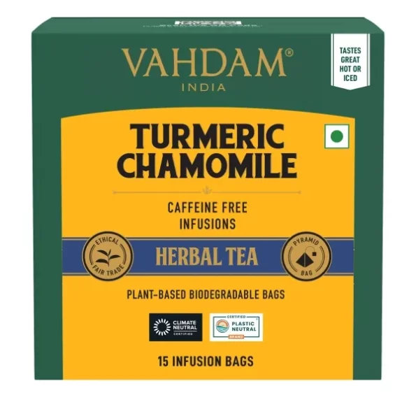 VAHDAM, Turmeric Chamomile Tea Bags (15 Herbal Tea Bags), Herbkart8t771G-jzDiMJL.webp, Herbkart8t771G jzDiMJL