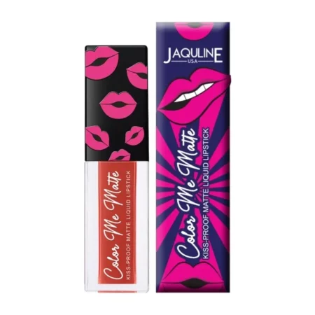 Jaquline USA Color Me Matte Long Lasting liquid Lipstick enriched with vitamin E & tea tree oil (Spice Orange-5 ml)