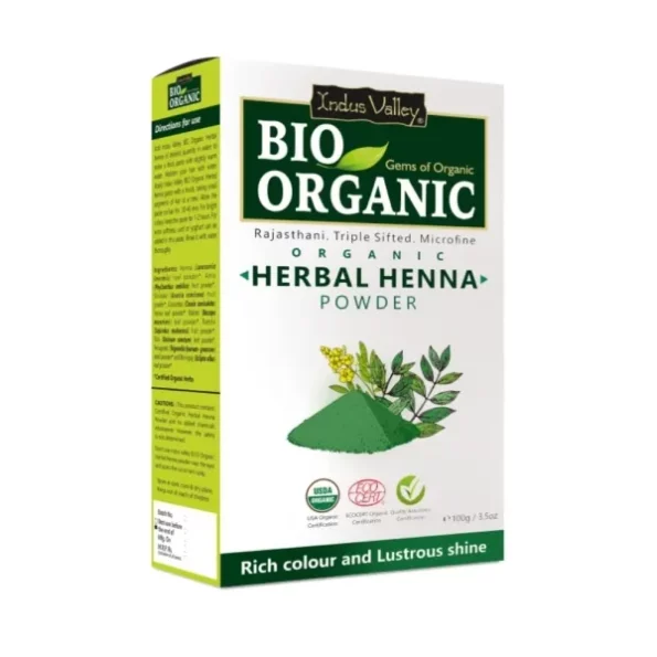 Indus Valley Bio Organic Herbal Henna Powder, 100g, Herbkart8t7519SjXSnuAL.webp, Herbkart8t7519SjXSnuAL