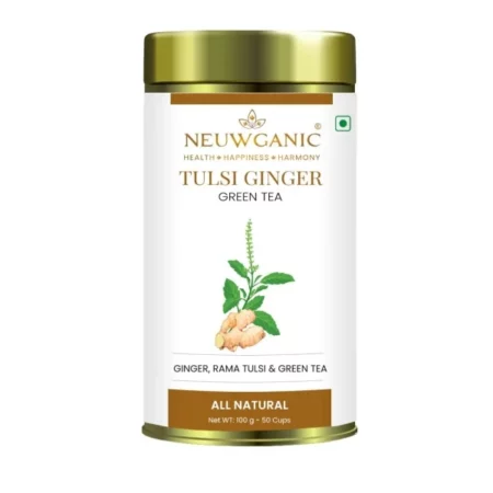Neuwganic Tulsi Ginger Green Tea - 100g