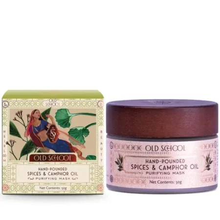 Old School Rituals Spices & Camphor Oil Purifying Face Mask | Anti-Acne & Oil-Control Face Mask for Clear, Radiant Skin | Detoxifies Pores, Balances Excess Oil, and Reduces Breakouts | Enriched with Natural Spices & Camphor Oil for Skin Purification | 50g