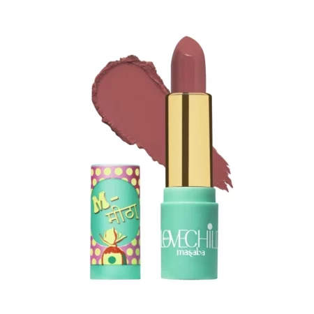 LoveChild Masaba - Meetha - Luxe Matte Lipstick, Hydrating & Nourishing, Long lasting, Bullet Matte Mauve Lipstick, 4ML