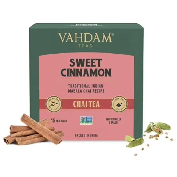 VAHDAM, Sweet Cinnamon Masala Chai Tea Bags (15 Count), Herbkart8t751mP6RwaGYL.webp, Herbkart8t751mP6RwaGYL