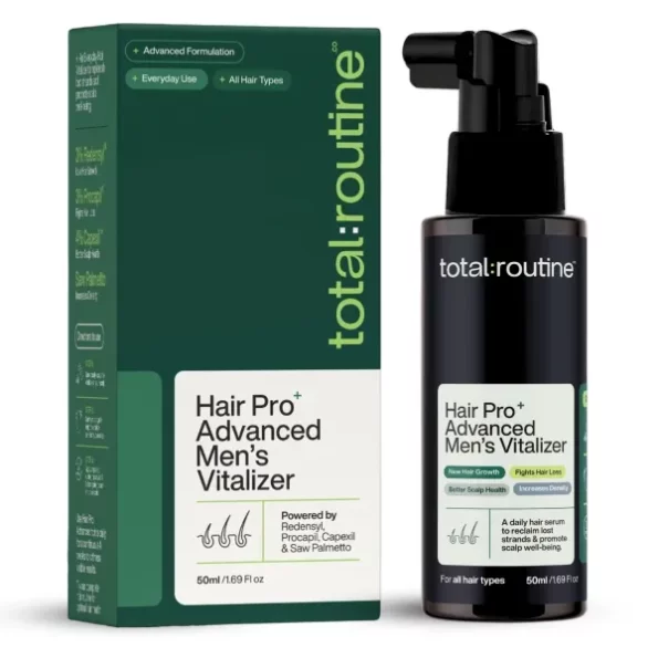 Total Routine Hair Serum for Men - Advanced Formula with 3% Redensyl, 3% Procapil, 4% Capixyl, Saw Palmetto, Collagen & Peptides for Hair Growth & Hairfall Control (50ml - Large), Herbkart8t771CvqLV20bpL.webp, Herbkart8t771CvqLV20bpL
