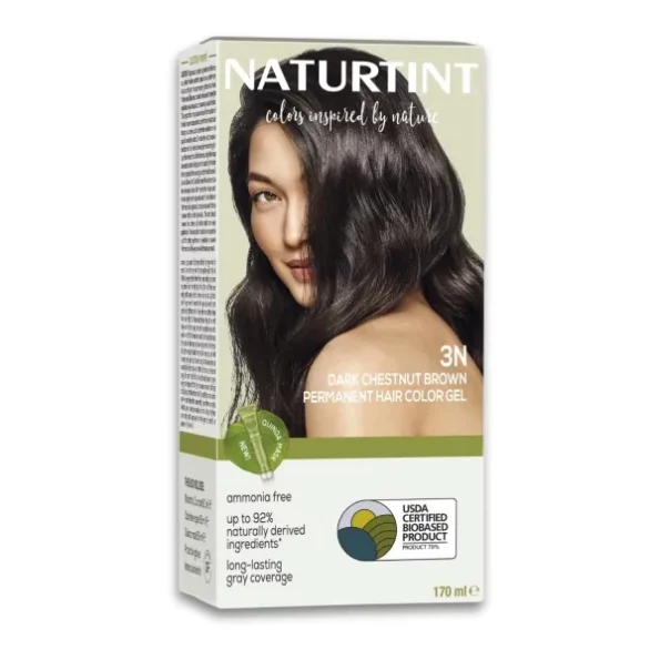 Naturtint Permanent Hair Color, Ammonia Free Hair Colour Gel, 170 ml - 3N Dark Chestnut Brown, Herbkart8t771wp0s4Ou20L.webp, Herbkart8t771wp0s4Ou20L