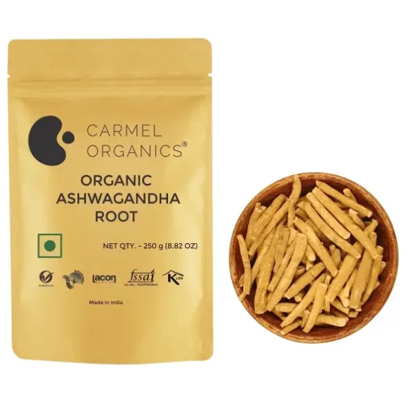 CARMEL ORGANICS Ashwagandha Root Whole (250 g), Herbkart8t781IJ3eGrUTL.webp, Herbkart8t781IJ3eGrUTL