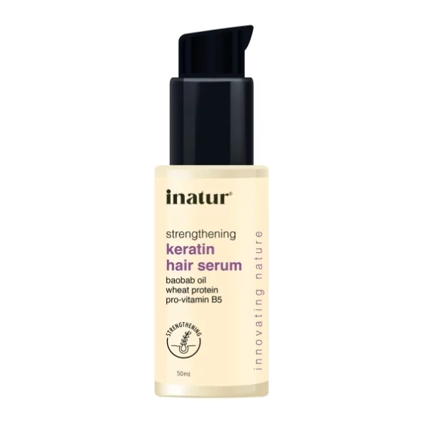 inatur Strengthening Keratin Hair Serum, 50ml available on Herbkart