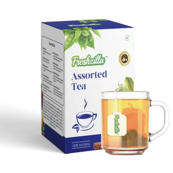 Freshzilla 100% Natural & Organic Assorted Tea (1 Box -15 Bags), Herbkart8t771p6vV-M-pL.webp, Herbkart8t771p6vV M pL