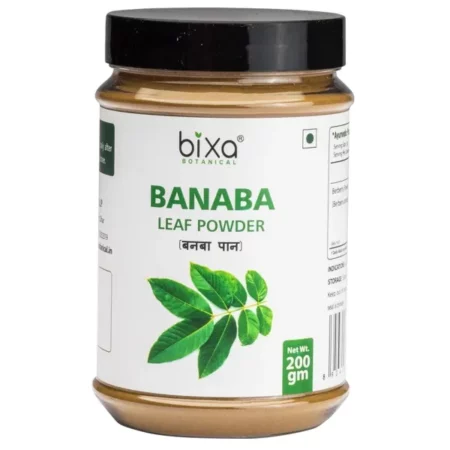 Banaba Leaf Powder (200g) | Lagerstroemia Speciosa | Supports Healthy Blood Glucose & Low Blood Pressure | Antioxidant Herbal Supplement Bixa Botanical