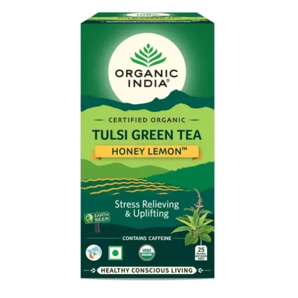 Organic India Tulsi Green Tea Honey Lemon 25 Teabags, Herbkart8t771vgq94L620L.webp, Herbkart8t771vgq94L620L